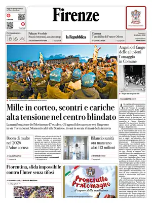 Prima Pagina "La Repubblica | Firenze"