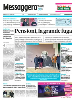 Prima Pagina "Messaggero Veneto | Udine"