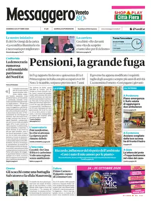 Prima Pagina "Messaggero Veneto | Pordenone"