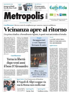 Prima Pagina "Metropolis | Napoli"