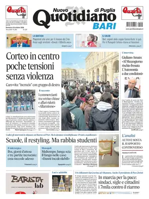 Prima Pagina "Nuovo Quotidiano di Puglia | Bari"