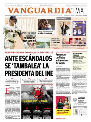 Prima Pagina "Vanguardia"