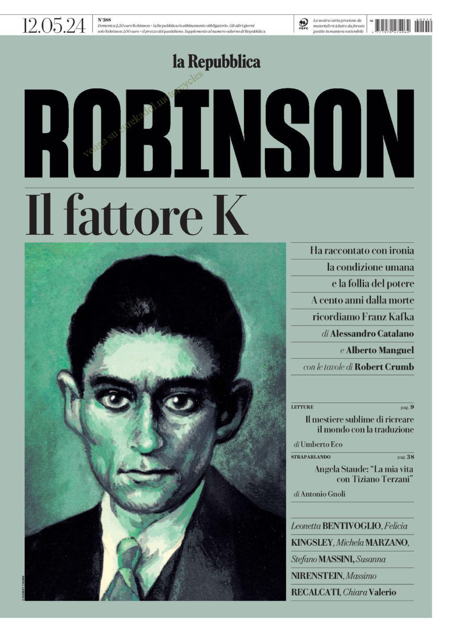 Copertina Robinson (La Repubblica) 12/05/2024